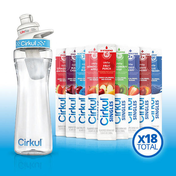 22oz. Plastic Bottle & LifeSip® Fruit Punch I6
